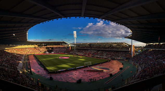 Ajax Feyenoord in de Johan Cruijff ArenA met volle tribunes voor een beslissende Klassieker in Amsterdam